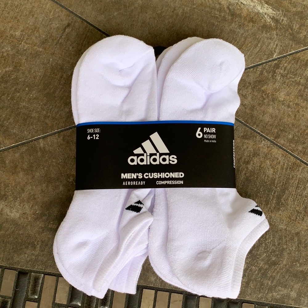 ADIDAS CUSHIONED AERORADY COMPRESSN NO SHOW - Picture 5 of 12
